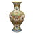 Vintage Chinese Cloisonné Enamel Floral Lotus Vase For Sale