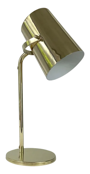 Finnish Adjustable Brass Table Lamp, 1940s