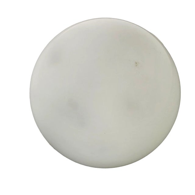 White Modern Marble Sphere Round Ball Art Sculpture For Sale - Image 4 of 8
