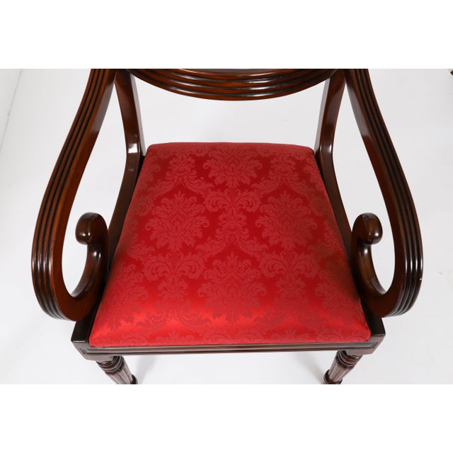 Vintage Regency Revival Swag Back Dining Chairs, Set of 22 For Sale - Image 4 of 17