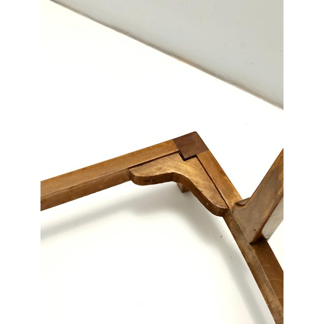 Olive Green Armchairs with Walnut Frames attributed to Paolo Buffa, Italy, 1940s, Set of 2 For Sale - Image 14 of 15