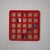 Contemporary Red Wall-Mounted CD Holder by villahomecollection For Sale - Image 3 of 7