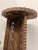 1970s Hand Carved Indian Wooden Pedestal Side Table With Inlay, Folding Base and Removable Top For Sale In Seattle - Image 6 of 12