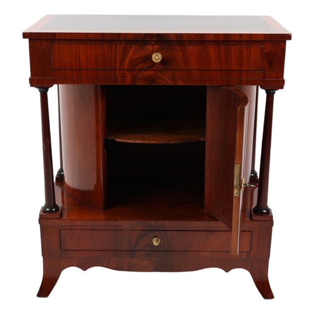 Biedermeier Trumeau Cabinet in Mahogany, 1820s For Sale