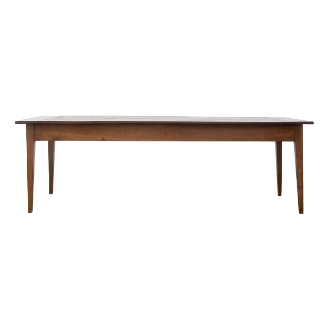 Large Wood Farmhouse Table, 1880 For Sale