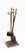 American Vintage Brass Fireplace Tools Set For Sale - Image 3 of 8