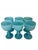 French 1930s Portieux Vallerysthal Turquoise Opalin Cordial Glasses- Set of 6 For Sale - Image 3 of 8