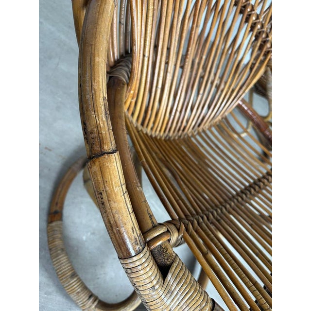 Wood Bamboo Armchairs by Tito Agnoli, 1960s, Set of 2 For Sale - Image 7 of 11