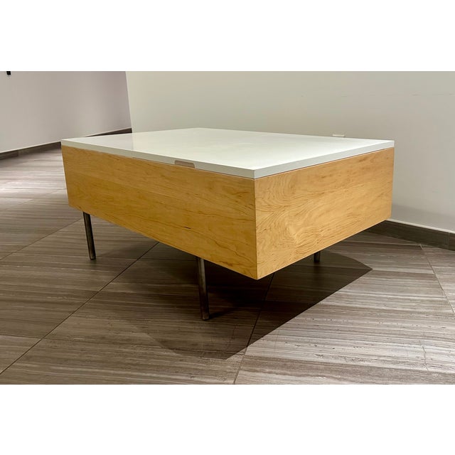 1950s George Nelson for Herman Miller Birch Storage Coffee Table Mid Century Modern For Sale In New York - Image 6 of 10
