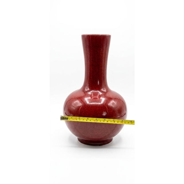 Early 20th Century Chinese Sang De Boeuf (Oxblood) Glaze Vase For Sale In Los Angeles - Image 6 of 6