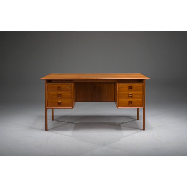 Danish Executive Desk in Teak by Erik Brouer for Brouer Møbelfabrik, 1960s For Sale - Image 6 of 18