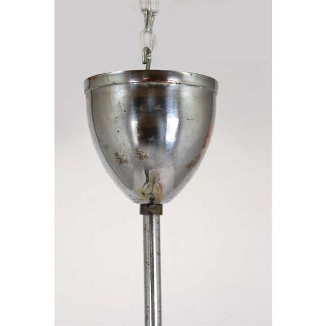 Bauhaus Chrome Chandelier from Zukov, 1940s For Sale - Image 18 of 18