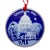 Vintage Bing & Grøndahl Ornament "The Capitol" From the Limited Edition "Christmas in America" 1990, -, Blue and White Porcelain For Sale