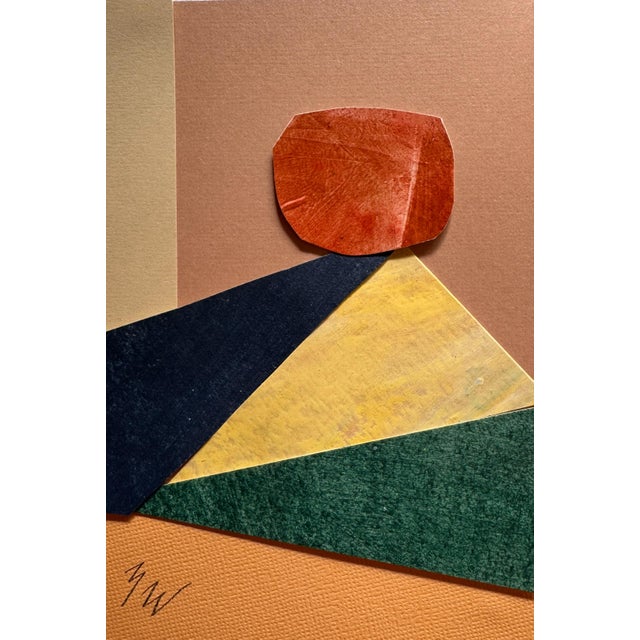 "Into the Sun 6" Original Mixed-Media Collage on Paper by Zac Woodiel For Sale - Image 4 of 9