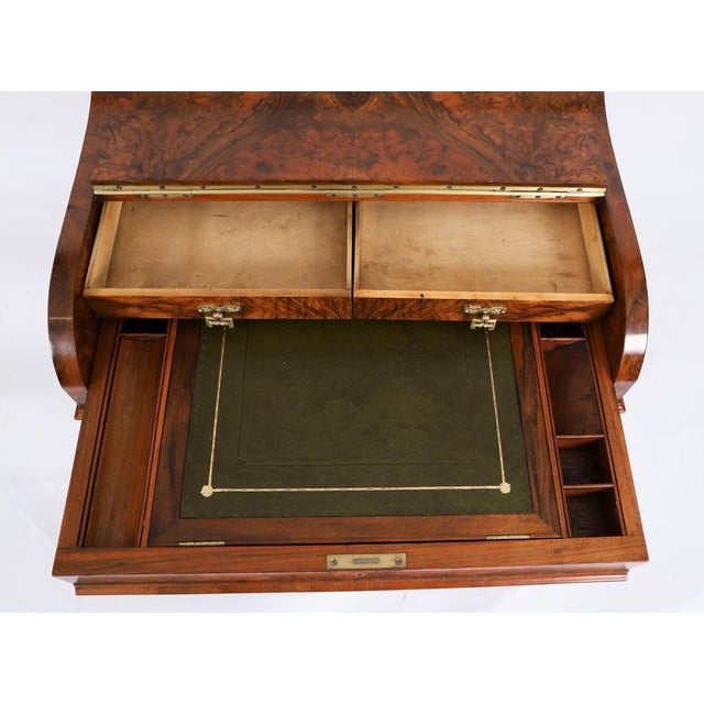 Antique 19th Century Victorian Burr Walnut Pop Up Davenport Desk, 1860s For Sale - Image 16 of 18