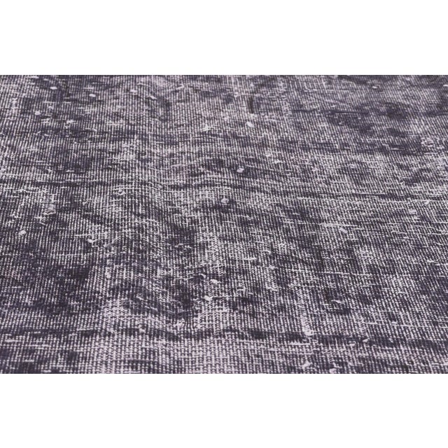 Mid 20th Century Mid 20th Century Vintage Turkish Industrial Chic Aubergine Rug - 09’05 X 12’04 For Sale - Image 5 of 9