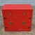 Mid-Century Modern Mid Century Modern Asian Orange Red Laminate Cabinets Nightstands Side End Tables - A Pair For Sale - Image 3 of 12