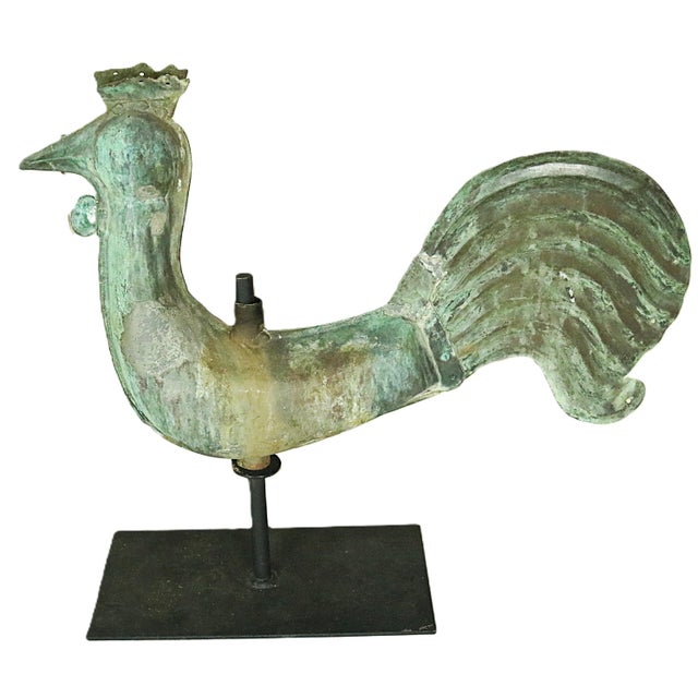 Mid 19th Century Mid 19th Century French Copper Weather Vane For Sale - Image 5 of 8