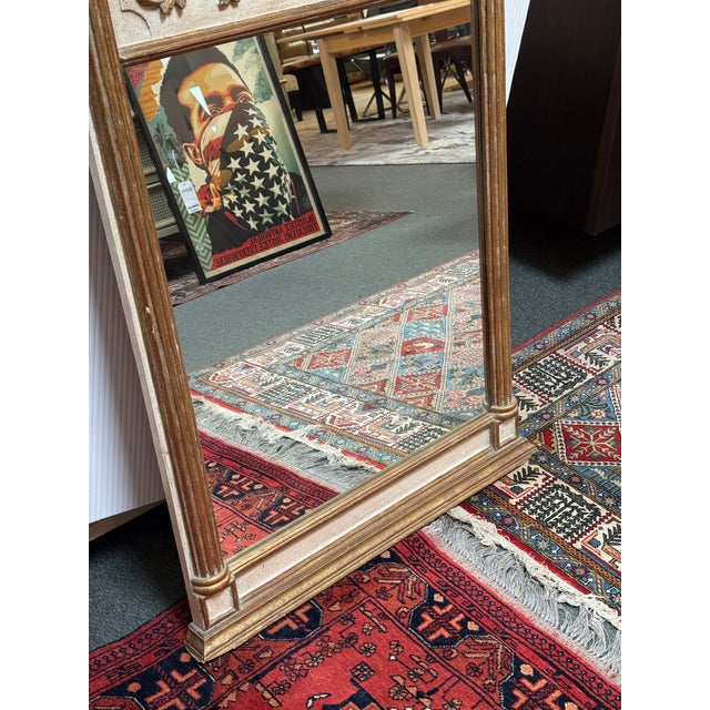 Ivory Neoclassical Mantle Mirror, Vintage For Sale - Image 8 of 12
