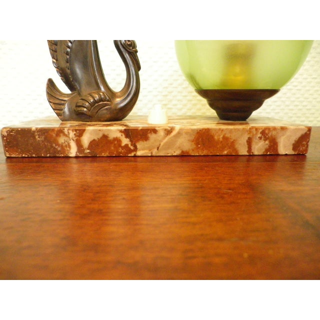 Vintage Table Lamp with Opaline Lampshade, 1940s For Sale - Image 15 of 18