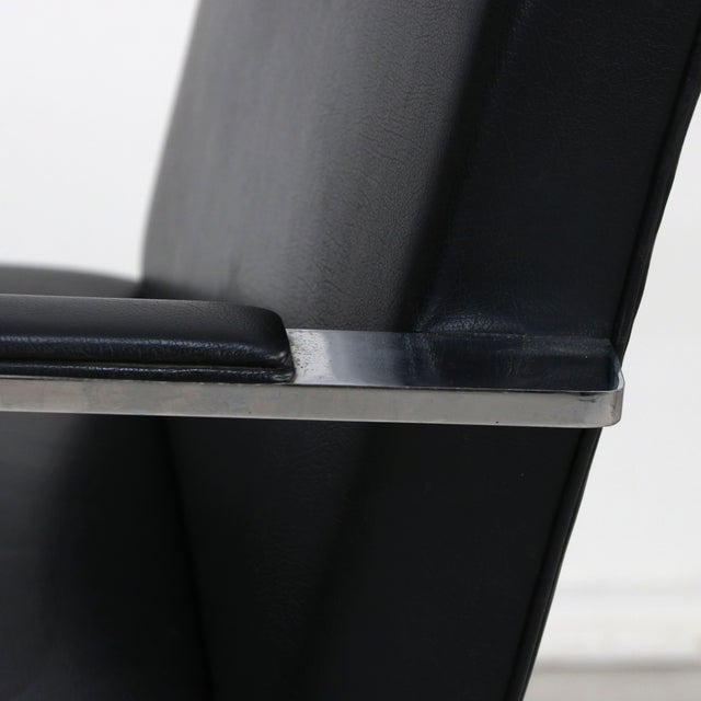 Black Brno Armchairs by Ludwig Mies van der Rohe for Knoll International, 1980s, Set of 4 For Sale - Image 8 of 14