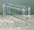 Late 20th Century Vintage Lucite and Chrome Console Table For Sale - Image 5 of 12