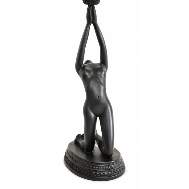 1970s Art Deco Style Nude Table Lamp For Sale In Tampa - Image 6 of 9