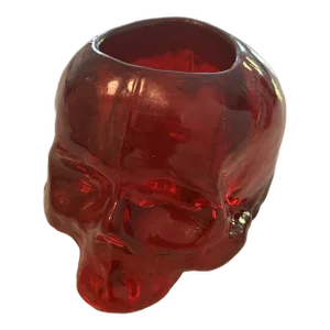 Kosta Boda Still Life Skull Crystal Votive