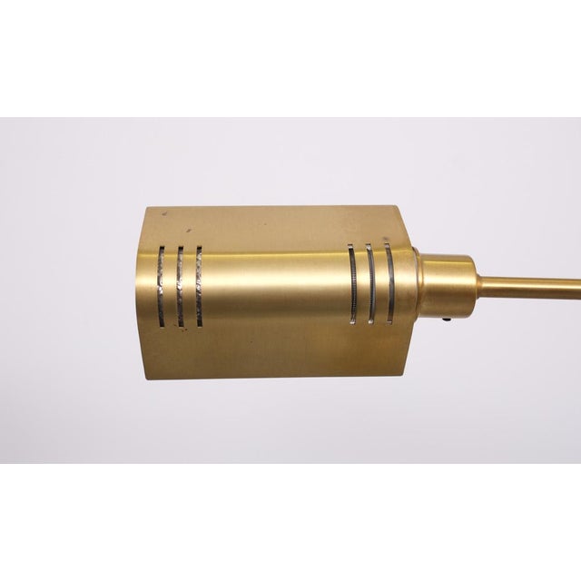 Swing Arm Brass Floor Lamp from Holtkoetter, Germany, 1980s For Sale - Image 6 of 10