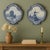 This exquisite pair of hand-painted delft wall plaques captures the pastoral serenity and timeless charm of the dutch...