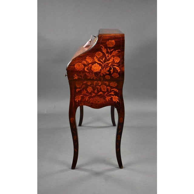 19th Century Dutch Marquetry Bureau, 1800s For Sale - Image 6 of 14