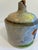 Farmhouse Vintage Hand-Painted Folk Art Stoneware Jug With Children Flying Kites For Sale - Image 3 of 9