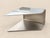 1980s Monumental Sculptural Polished Stainless Steel Cantilever Coffee Table, Usa For Sale - Image 5 of 17