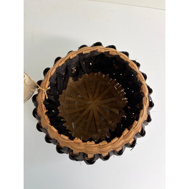 Artist: Billy Ruth Sudduth Origin: Jacobs Baskets, Bakersville, North Carolina Date: 1997 Materials: Handwoven natural...