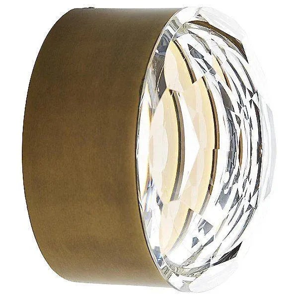 Only 1 Left!! Arteriors Home Estelle Sconce, Clear Crystal & Antique Brass For Sale - Image 11 of 12