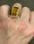 6 Carat Natural Long Cushion Shape Citrine Cocktail Ring in 14 Karat Yellow Gold For Sale - Image 12 of 18