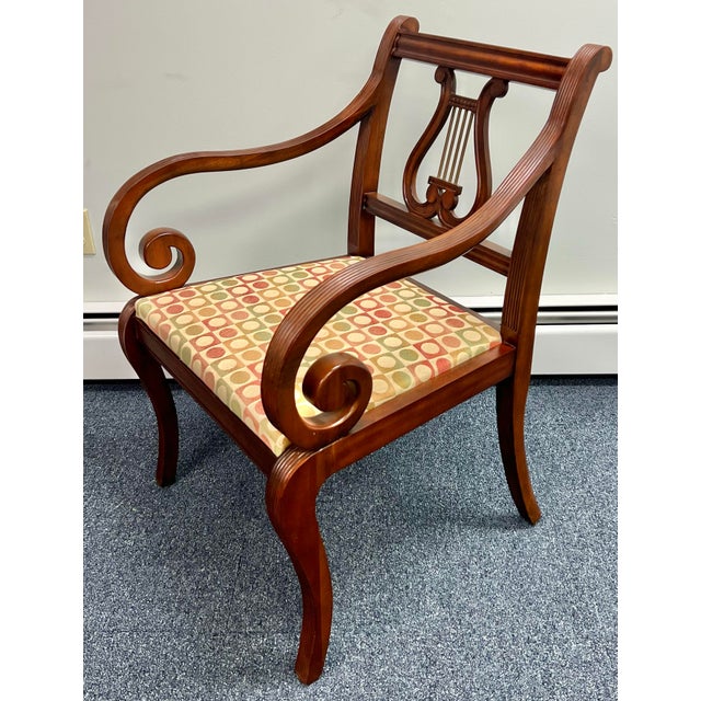 Thomasville Collectors Edition Lyre Back Armchairs - A Pair For Sale In New York - Image 6 of 11