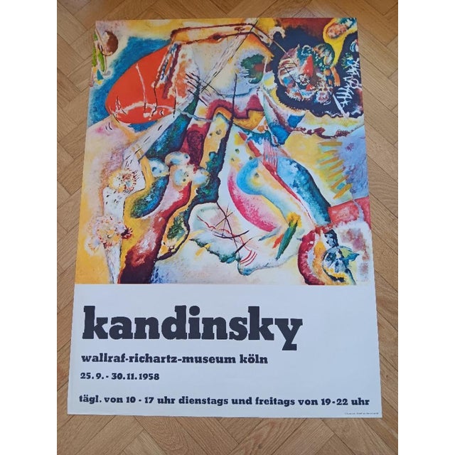Original Exhibition Poster, Cologne Museum after Wassily Kandinsky, 1958 For Sale - Image 5 of 6