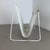 White Metal Hole Pattern Magazine Holder in the style of Carl Auböck, France, 1950s For Sale - Image 16 of 18