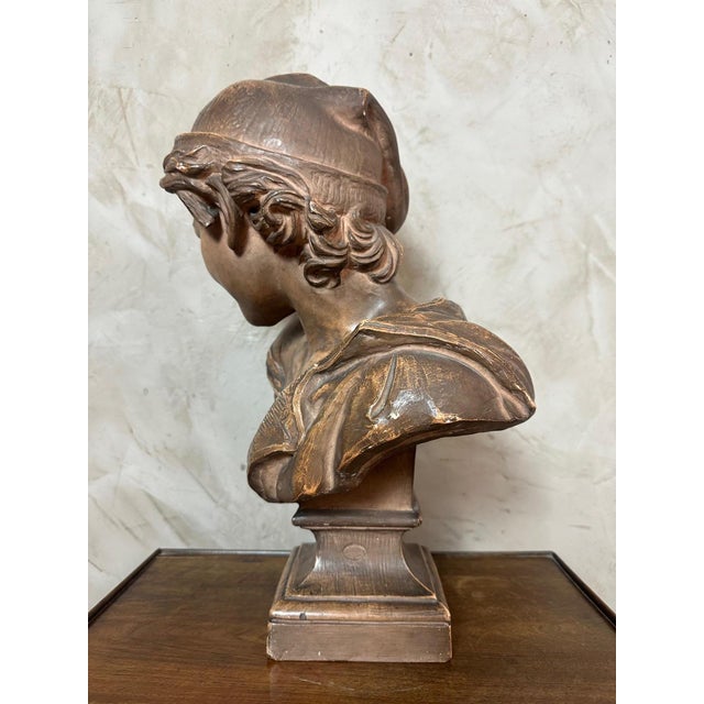 Brown After Jean-Baptiste Carpeaux, Bust, Early 20th Century, Terracotta For Sale - Image 8 of 12