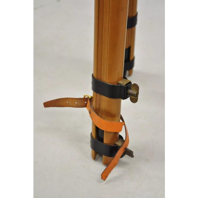 Brown Early 20th Century Keuffel & Esser Co Survey Transit Tripod Stand With Case Stick and Accessories For Sale - Image 8 of 12