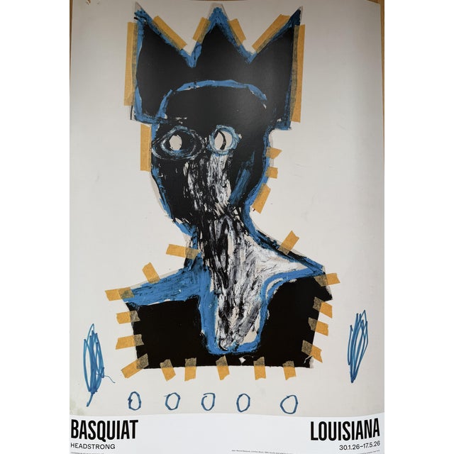 Untitled (Bust) Exhibition Poster from Jean Michel Basquiat, Denmark, 1984 For Sale