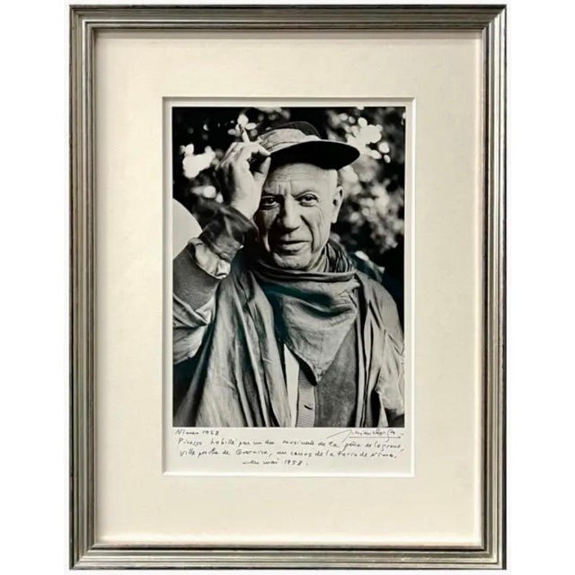Lucien Clergue, Silver Gelatin Photograph Hand Signed Photo Pablo Picasso Feria Lucien Clergue, 1958 For Sale