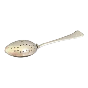 E & J Bass Silverplate Hammered Tea Ball Infuser Spoon