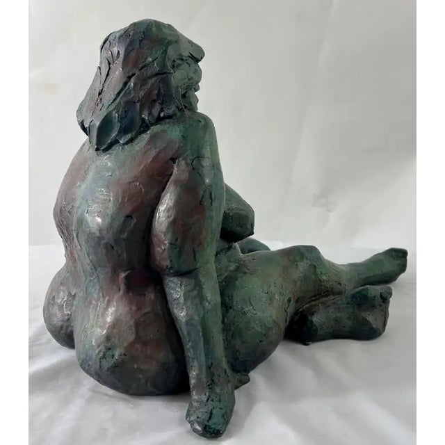Nude Sitting Woman Bronze Sculpture by James Patrick Maher For Sale - Image 9 of 14