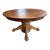 Antique Oak Pedestal Table With Clawfeet For Sale