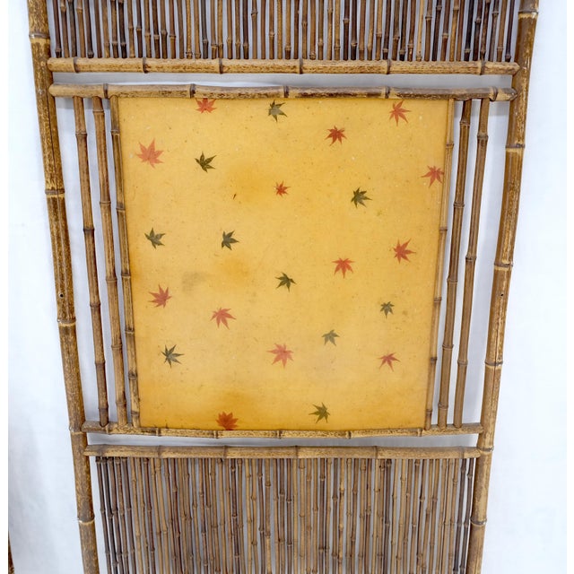 Pair of Japanese Modern Bamboo Room Dividers Screens Decorative Panels Wall Art For Sale - Image 4 of 11