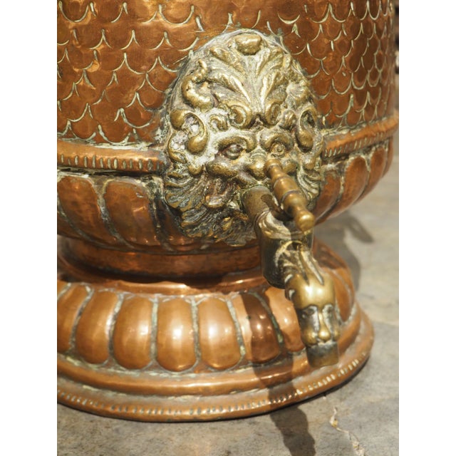 Metal Rare 17th Century French Repousse Copper Water Fountain For Sale - Image 7 of 12
