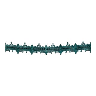 Funky Exquisite Antique Bronze Architectural Wall Hanging For Sale