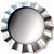 Large Contemporary Scalloped Silvertoned Round Wall Mirror For Sale - Image 9 of 14